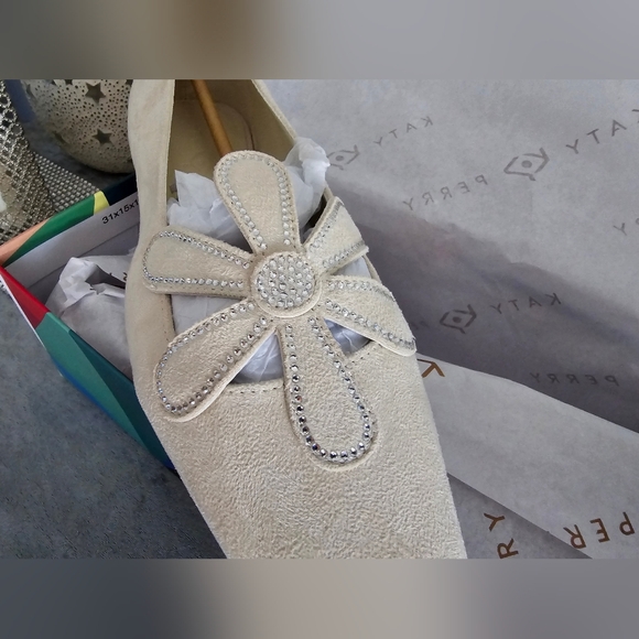 Katy Perry Women's Evie Daisy Suede Ballet Flats- Size 10-NIB - Picture 3 of 10